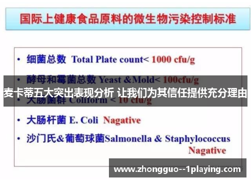 麦卡蒂五大突出表现分析 让我们为其信任提供充分理由